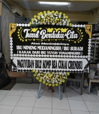 Papan Bunga di Cimayasari Cipeundeuy